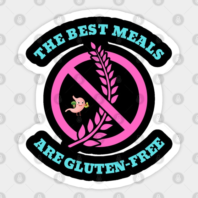 The Best Meals Are Gluten-Free PB Sticker by MoonOverPines